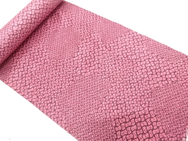 JAPANESE KIMONO / ANTIQUE BOLT FOR KIMONO / SILK / ABSTRACT HITTA PATTERN